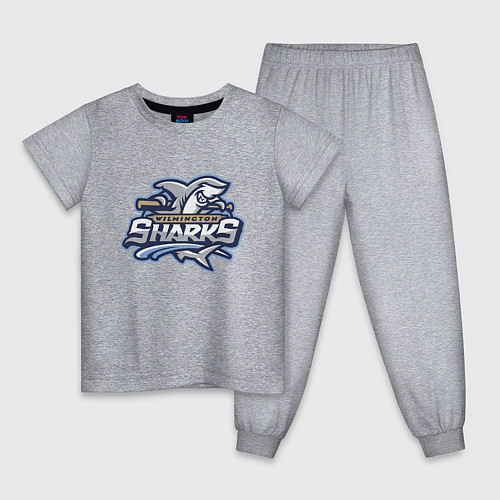 Детская пижама Wilmington sharks -baseball team / Меланж – фото 1