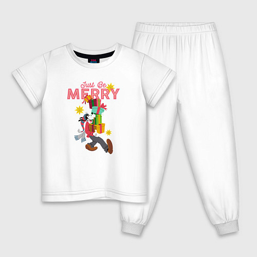 Детская пижама Just be MERRY / Белый – фото 1