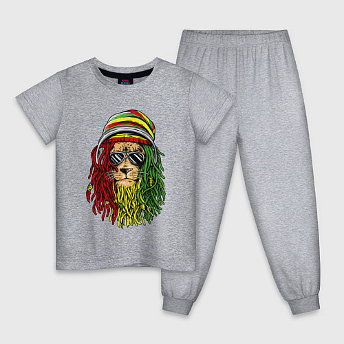 Детская пижама Rasta lioN / Меланж – фото 1