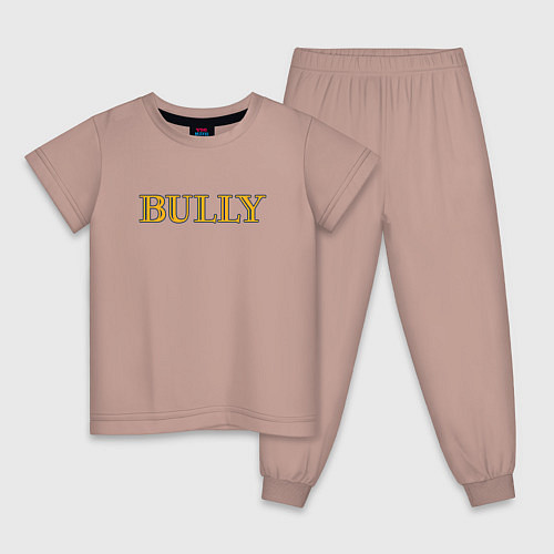 Детская пижама Bully Big Logo / Пыльно-розовый – фото 1