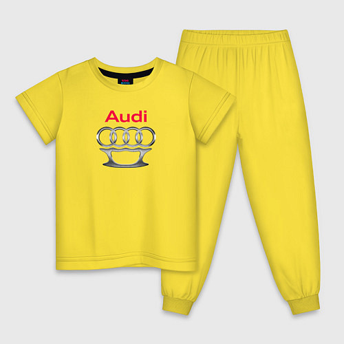 Детская пижама Audi костет / Желтый – фото 1