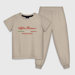 Детская пижама Alfa Romeo racing - logo