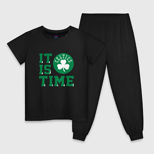 Детская пижама IT IS CELTICS TIME НАСТАЛО ВРЕМЯ СЕЛТИКС BOSTON CE / Черный – фото 1