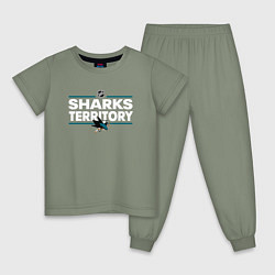 Детская пижама SHARKS TERRITORY САН-ХОСЕ ШАРКС