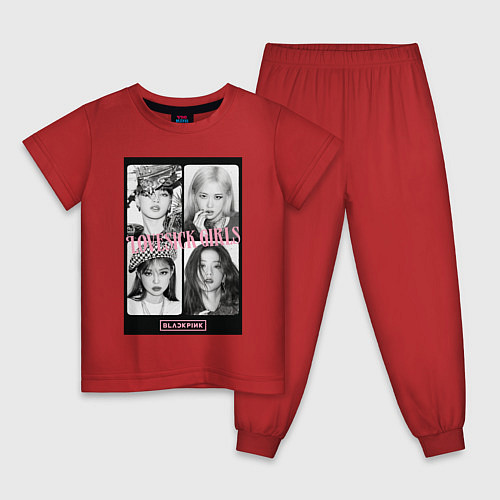 Детская пижама Blackpink K-pop / Красный – фото 1