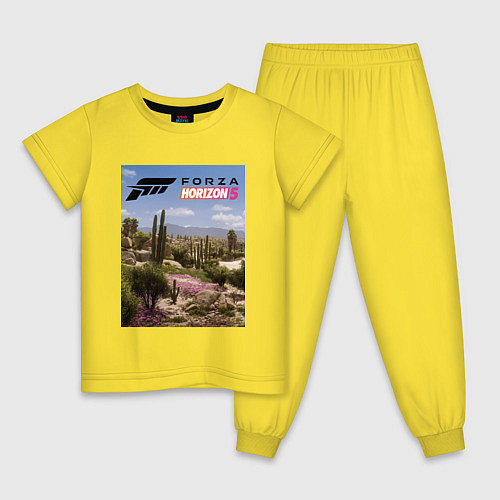 Детская пижама Forza Horizon 5 A GOOD DAY / Желтый – фото 1