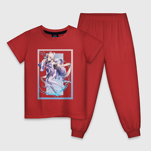 Детская пижама Зеркало Кокоми / Красный – фото 1
