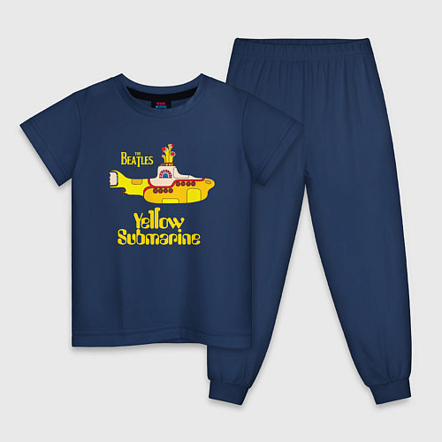 Детская пижама On a Yellow Submarine / Тёмно-синий – фото 1