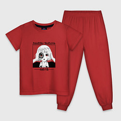 Пижама хлопковая детская Токийский гуль Tokyo Ghoul, Джузо Сузуя Juuzou Suz, цвет: красный