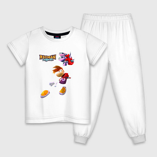 Детская пижама Rayman в прыжке / Белый – фото 1