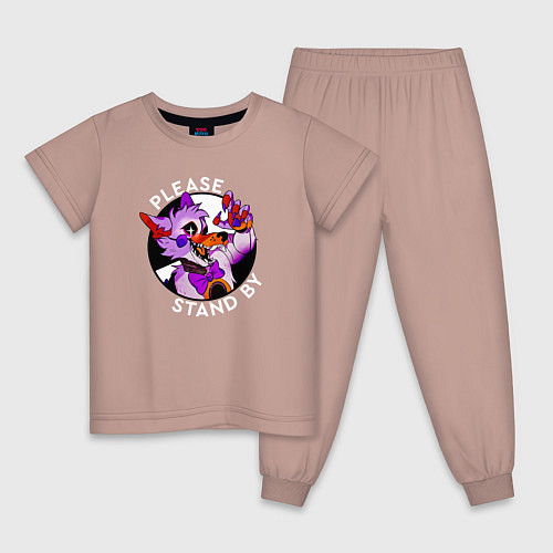 Детская пижама Please Stand By Foxy / Пыльно-розовый – фото 1