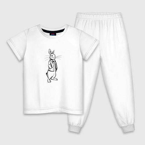Детская пижама Rabbit Piter / Белый – фото 1