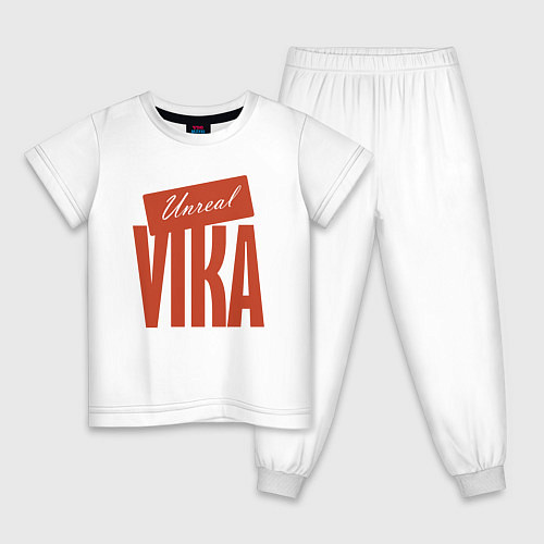 Детская пижама Unreal Vika / Белый – фото 1