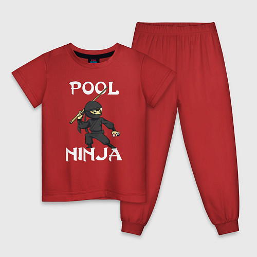 Детская пижама POOL NINJA / Красный – фото 1