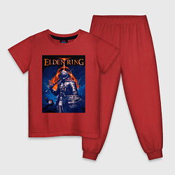 Пижама хлопковая детская Elden Ring Рыцарь, цвет: красный