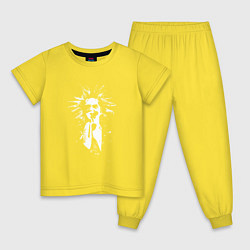 Пижама хлопковая детская КиШ ГОРШНЕВ, цвет: желтый