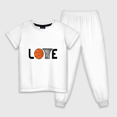 Детская пижама Love Game / Белый – фото 1