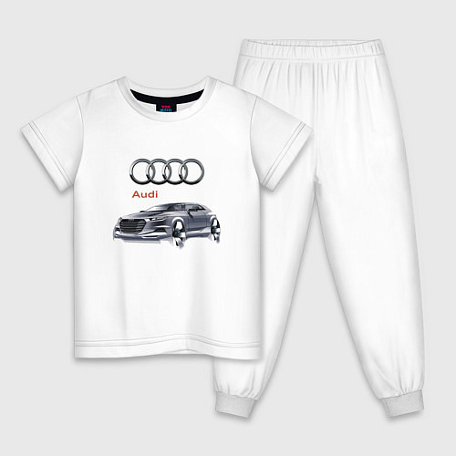 Детская пижама Audi Germany Car / Белый – фото 1