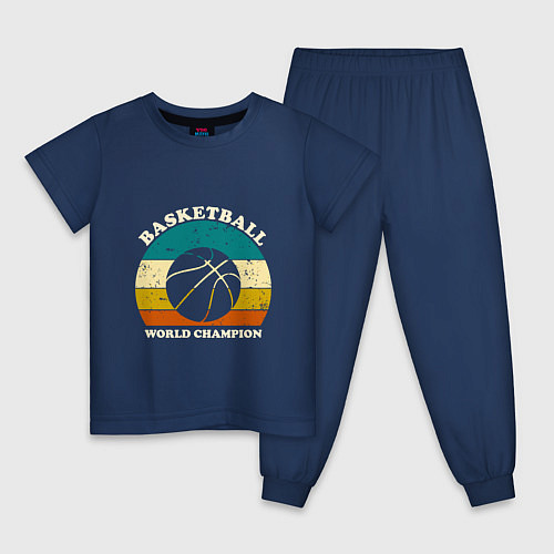 Детская пижама Basket Champion / Тёмно-синий – фото 1