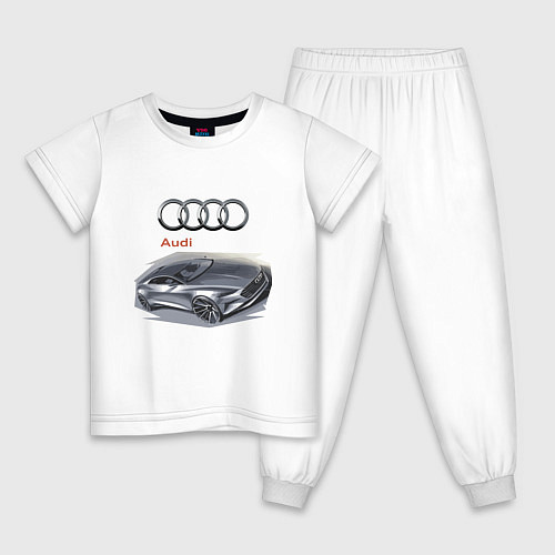 Детская пижама Audi Concept / Белый – фото 1