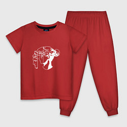 Пижама хлопковая детская Античная Сейлор Мун, цвет: красный