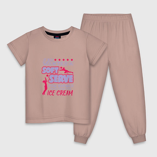 Детская пижама Volley - Game / Пыльно-розовый – фото 1