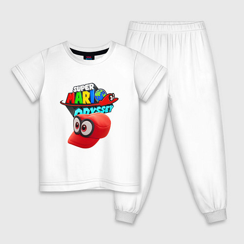 Детская пижама Super Mario Odyssey Nintendo Бейсболка / Белый – фото 1