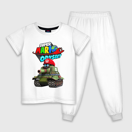 Детская пижама Tank Super Mario Odyssey / Белый – фото 1