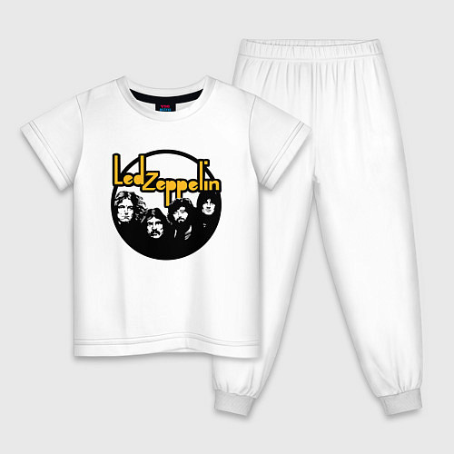 Детская пижама Led Zeppelin Лед Зеппелин / Белый – фото 1