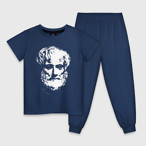 Детская пижама Аристотель портрет / Тёмно-синий – фото 1