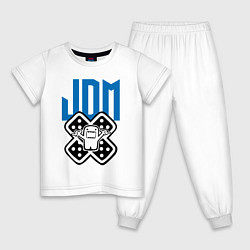 Пижама хлопковая детская JDM Japan Hero, цвет: белый