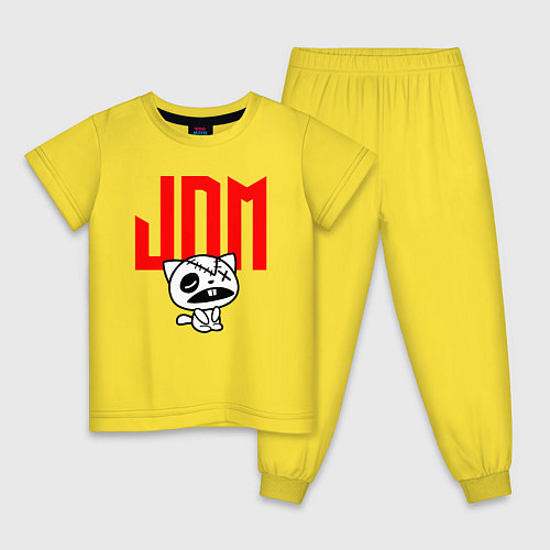 Детская пижама JDM Kitten-Zombie Japan / Желтый – фото 1