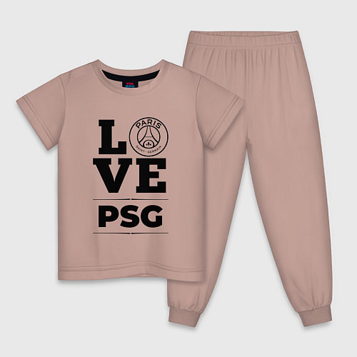 Детская пижама PSG Love Классика / Пыльно-розовый – фото 1