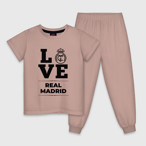 Детская пижама Real Madrid Love Классика / Пыльно-розовый – фото 1