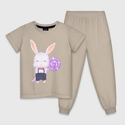 Детская пижама Милый Крольчонок С Леденцом
