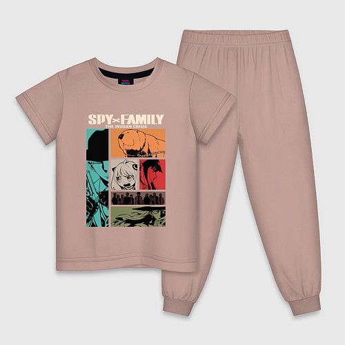 Детская пижама Семья Шпиона Spy x Family / Пыльно-розовый – фото 1