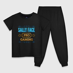 Пижама хлопковая детская Sally Face PRO Gaming, цвет: черный