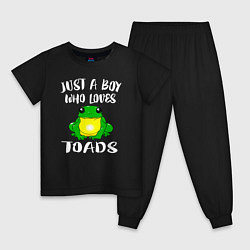 Детская пижама Просто мальчик, который любит жаб