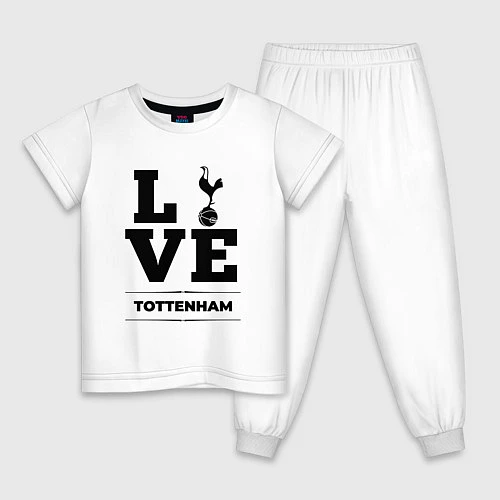 Детская пижама Tottenham Love Классика / Белый – фото 1