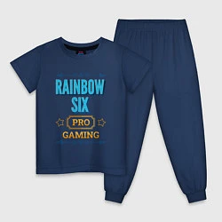 Пижама хлопковая детская Игра Rainbow Six PRO Gaming, цвет: тёмно-синий