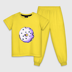 Детская пижама Сиреневый пончик