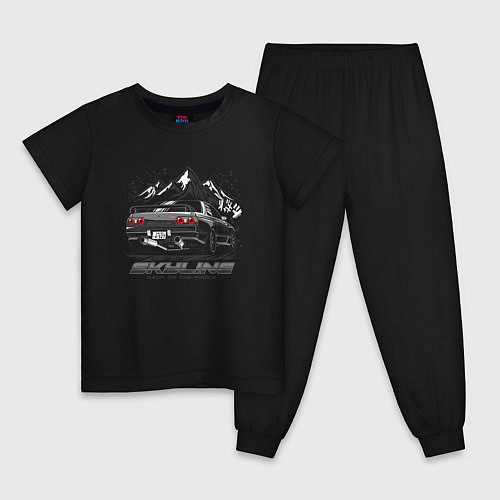 Детская пижама Nissan Skyline Скайлайн / Черный – фото 1