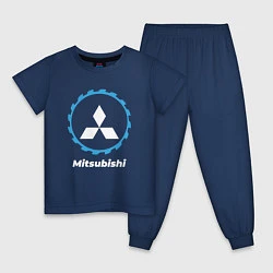 Пижама хлопковая детская Mitsubishi в стиле Top Gear, цвет: тёмно-синий