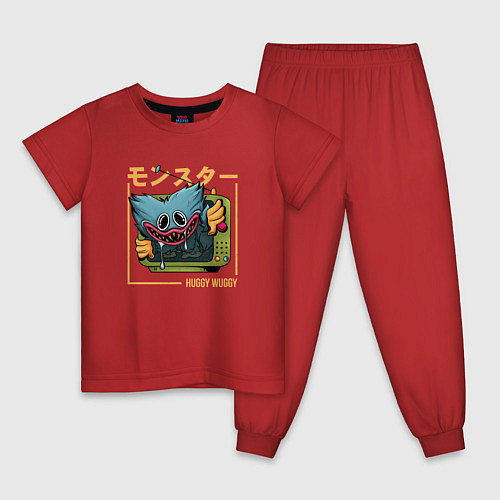 Детская пижама Japan Huggy Wuggy / Красный – фото 1