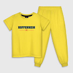 Пижама хлопковая детская Hoffenheim FC Classic, цвет: желтый