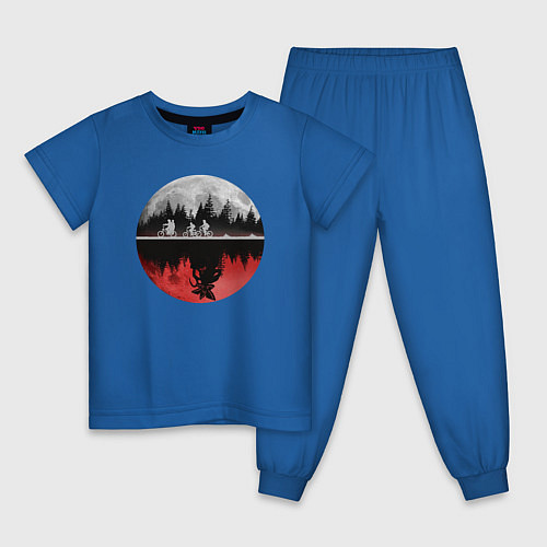 Детская пижама Stranger Things Moon / Синий – фото 1
