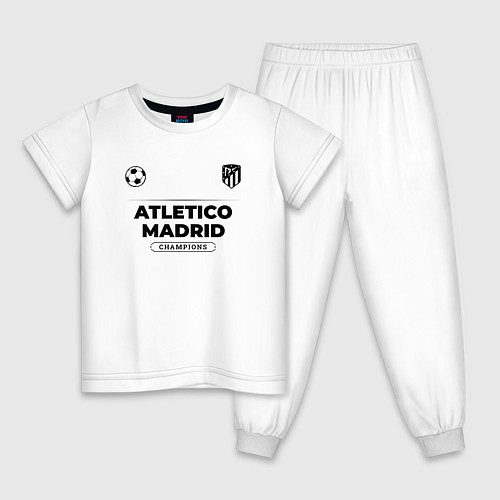 Детская пижама Atletico Madrid Униформа Чемпионов / Белый – фото 1