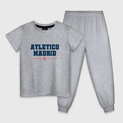Пижама хлопковая детская Atletico Madrid FC Classic, цвет: меланж