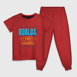 Пижама хлопковая детская Игра Roblox PRO Gaming, цвет: красный