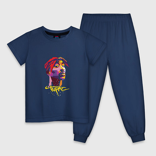 Детская пижама Tupac Color / Тёмно-синий – фото 1